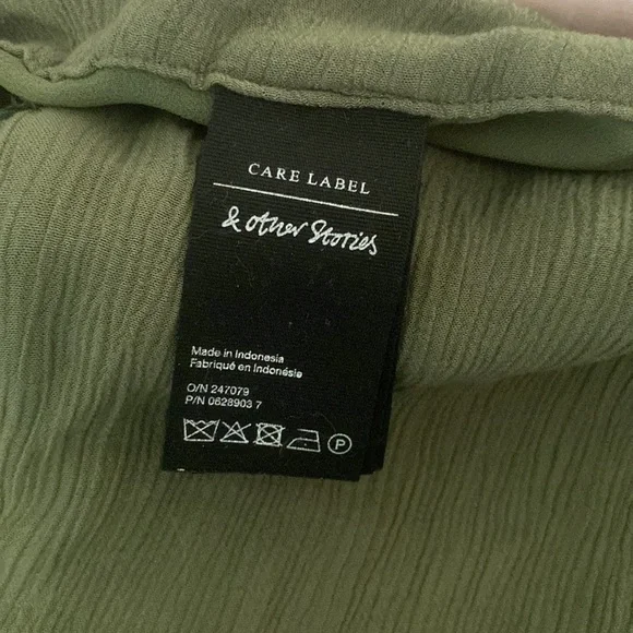 & Other Stories Green Pants - Picture 6 of 7